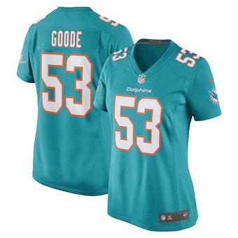 womens nike cameron goode aqua miami dolphins game player je